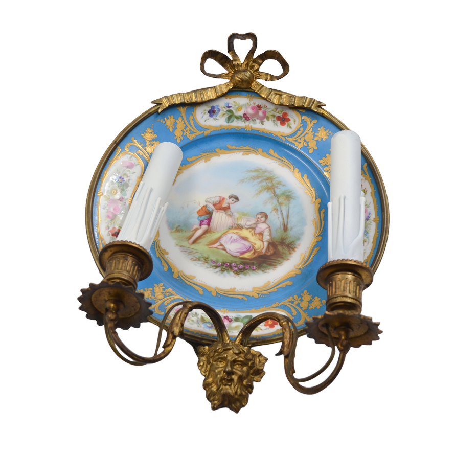 Aplice bronz dore, Neorococo - TreasureTrove