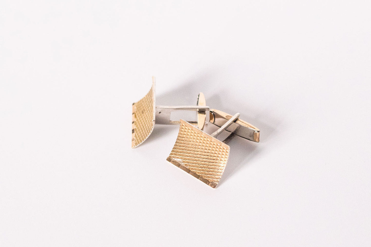 Butoni din argint aurit Art Deco barbat - Accesorii Barbati