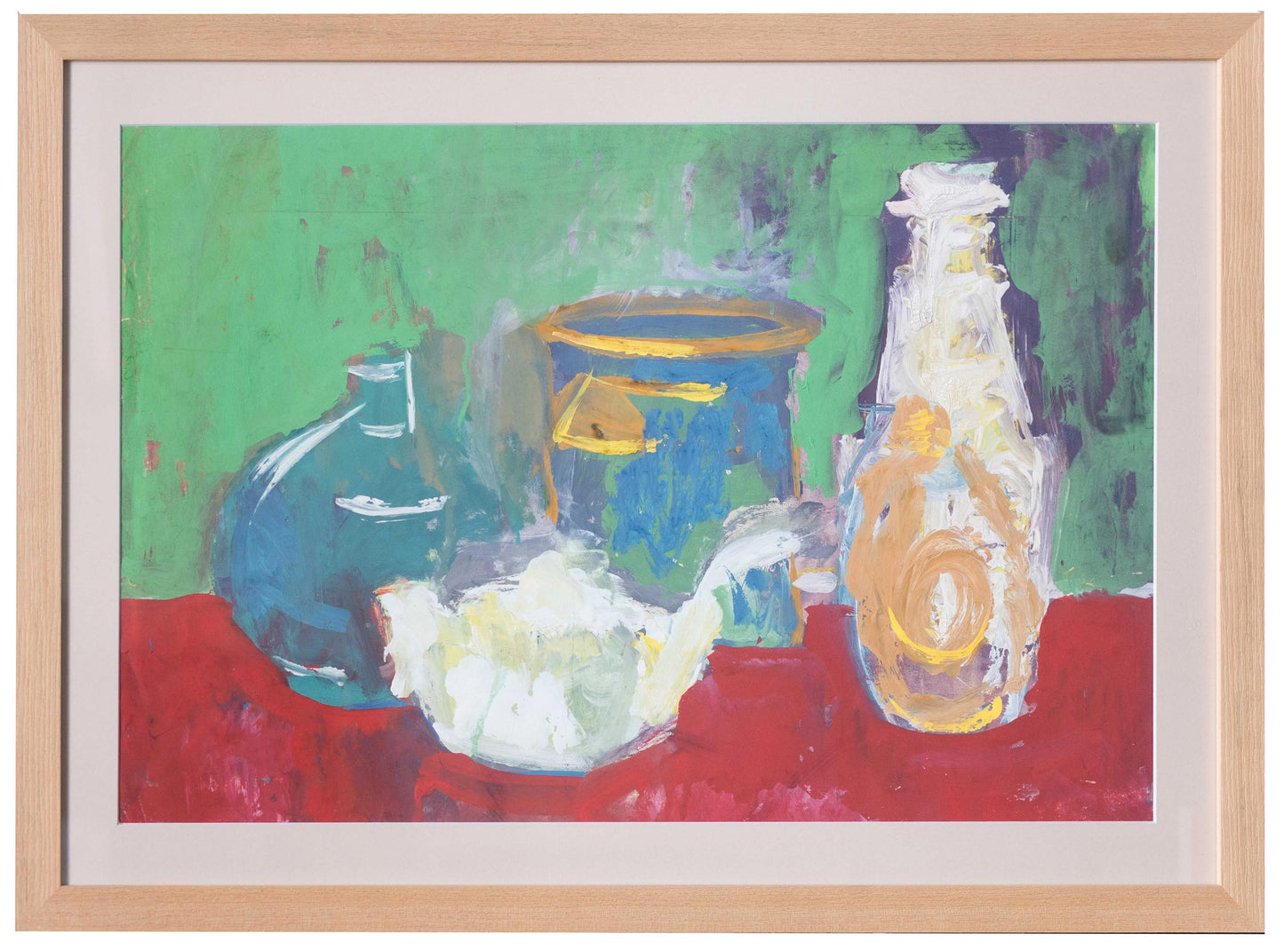 Ecaterina Vrana Natura statica cu ceainic - Pictura