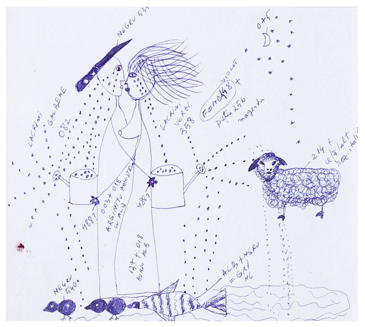 Ecaterina Vrana Oaia Roz - Grafica