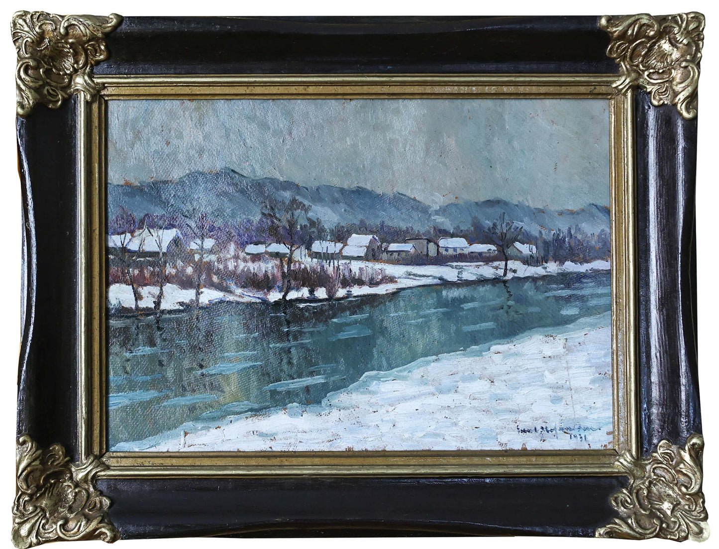 Emil Stefanescu Peisaj de iarna - Pictura