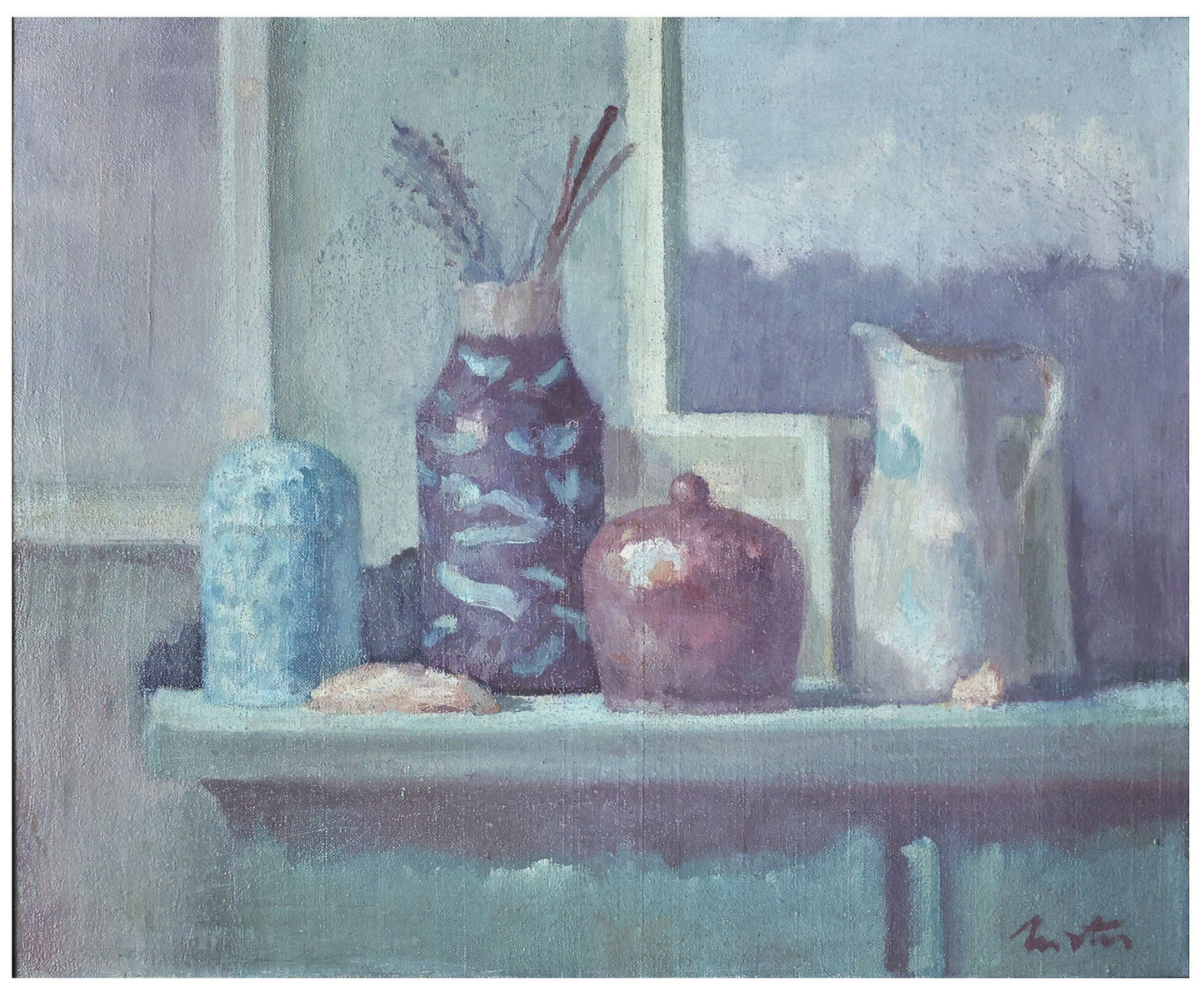 Gheorghe Juster Natura statica cu ceramica - Pictura