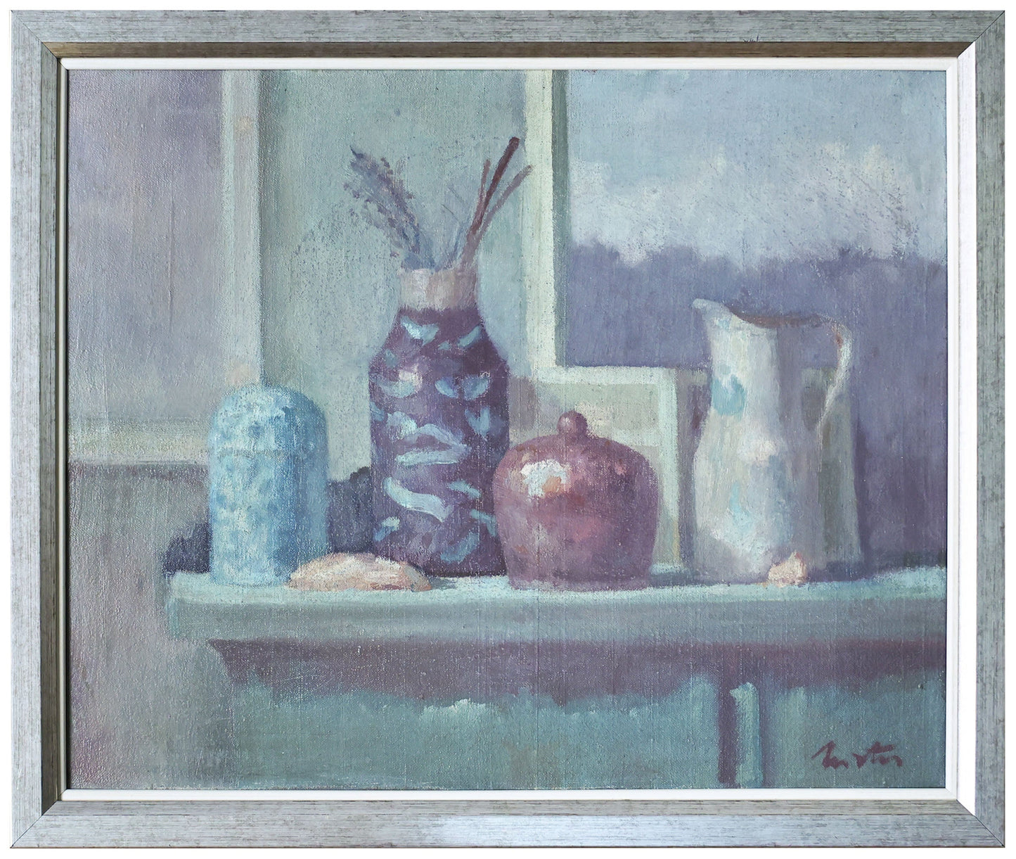 Gheorghe Juster Natura statica cu ceramica - Pictura