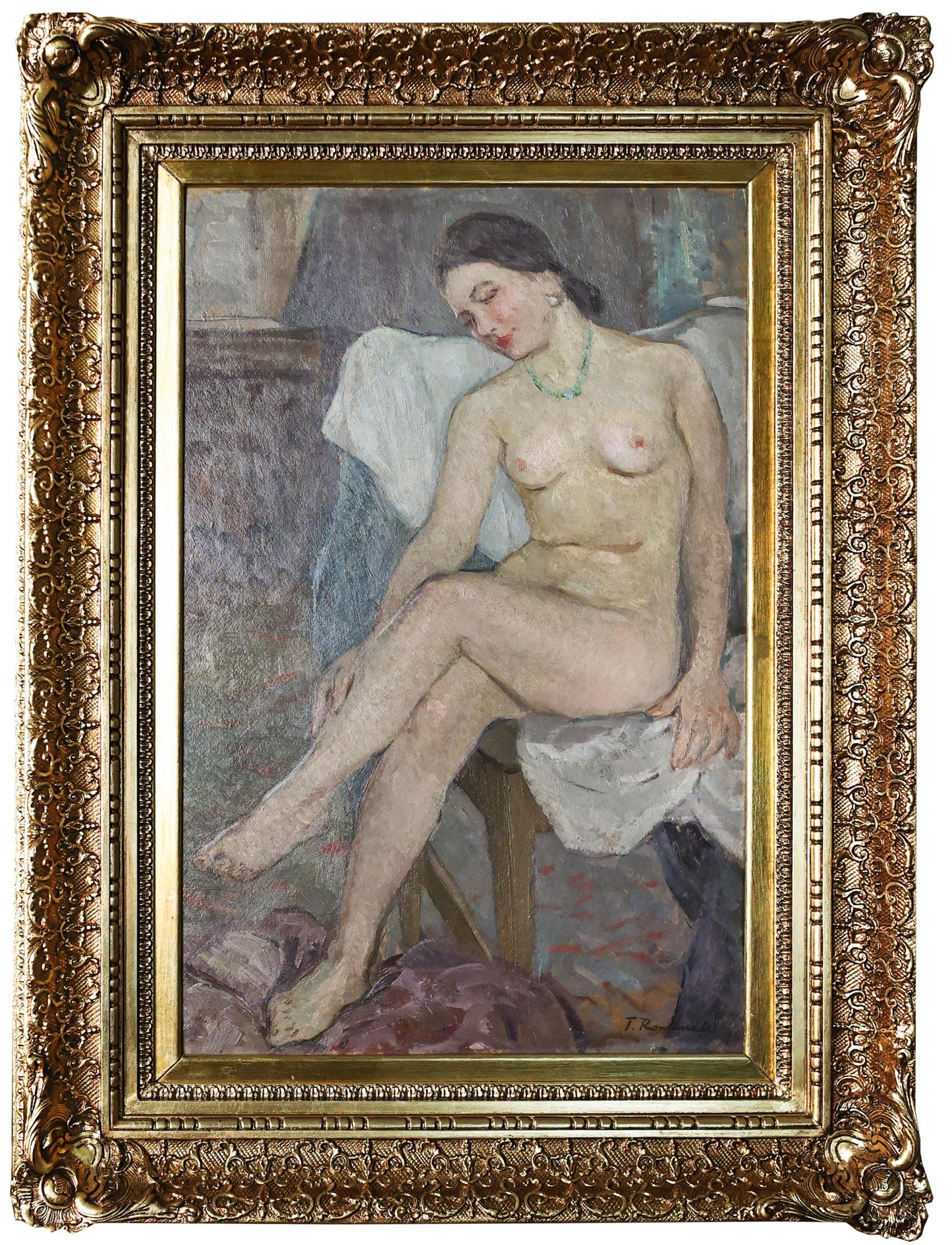 Gheorghe Teodorescu Romanati Nud - Pictura