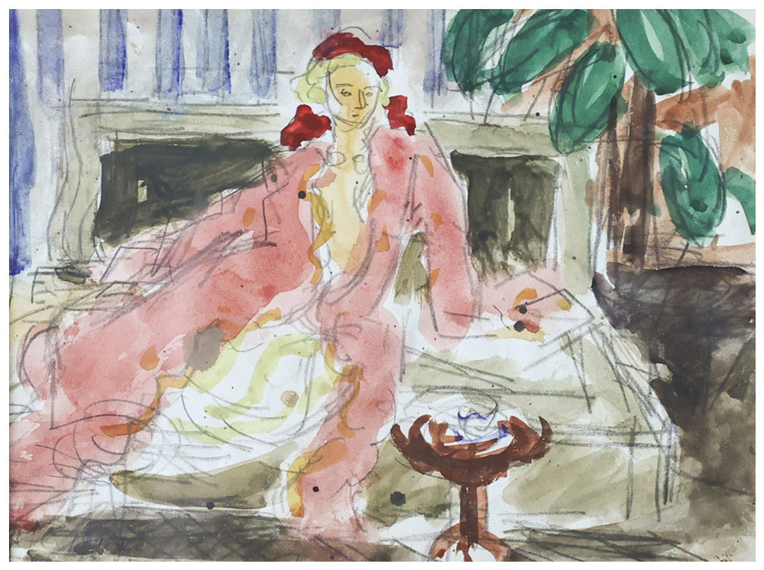 Henri Catargi Muza in interior - Grafica