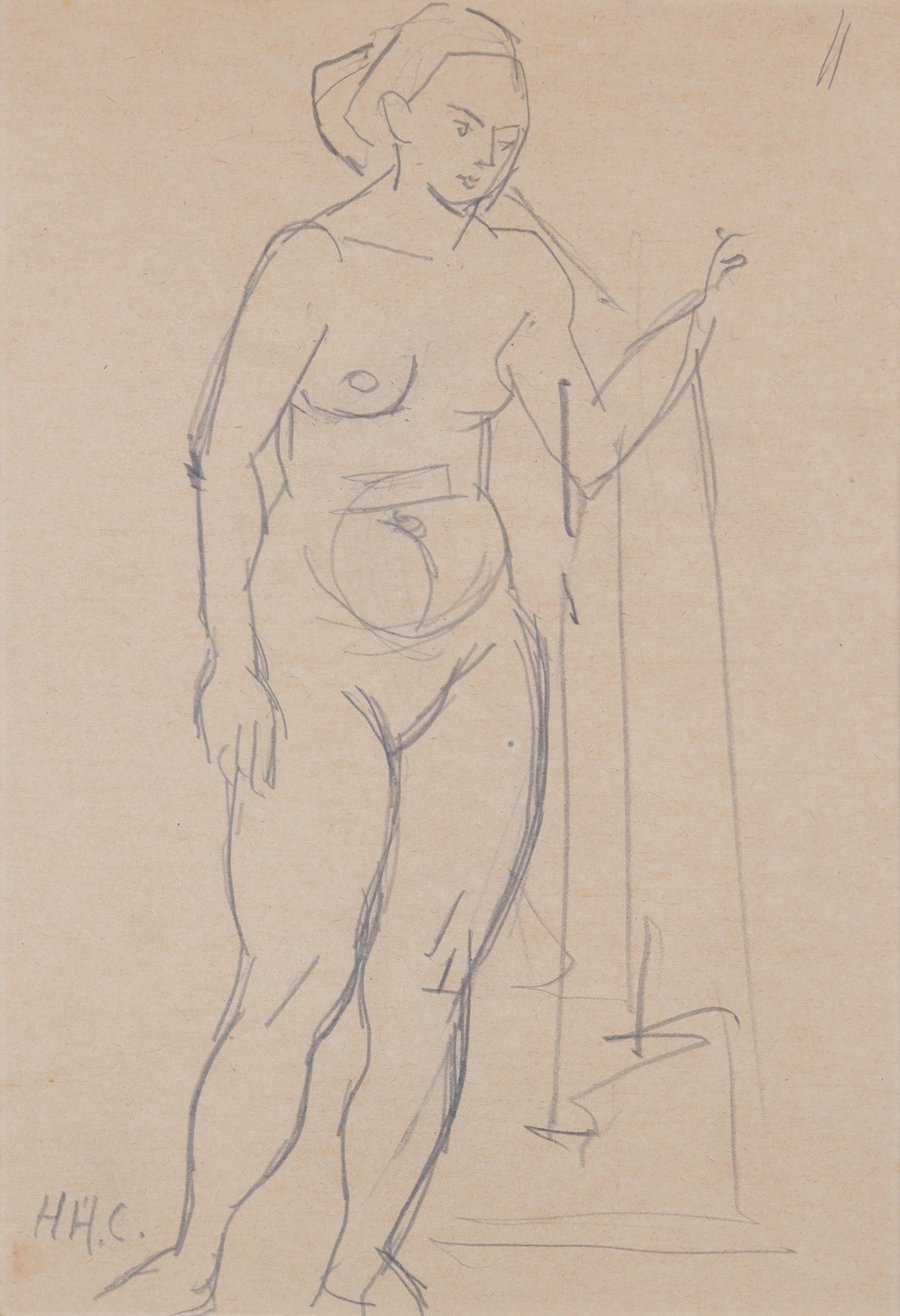Henri Catargi Nud - Grafica