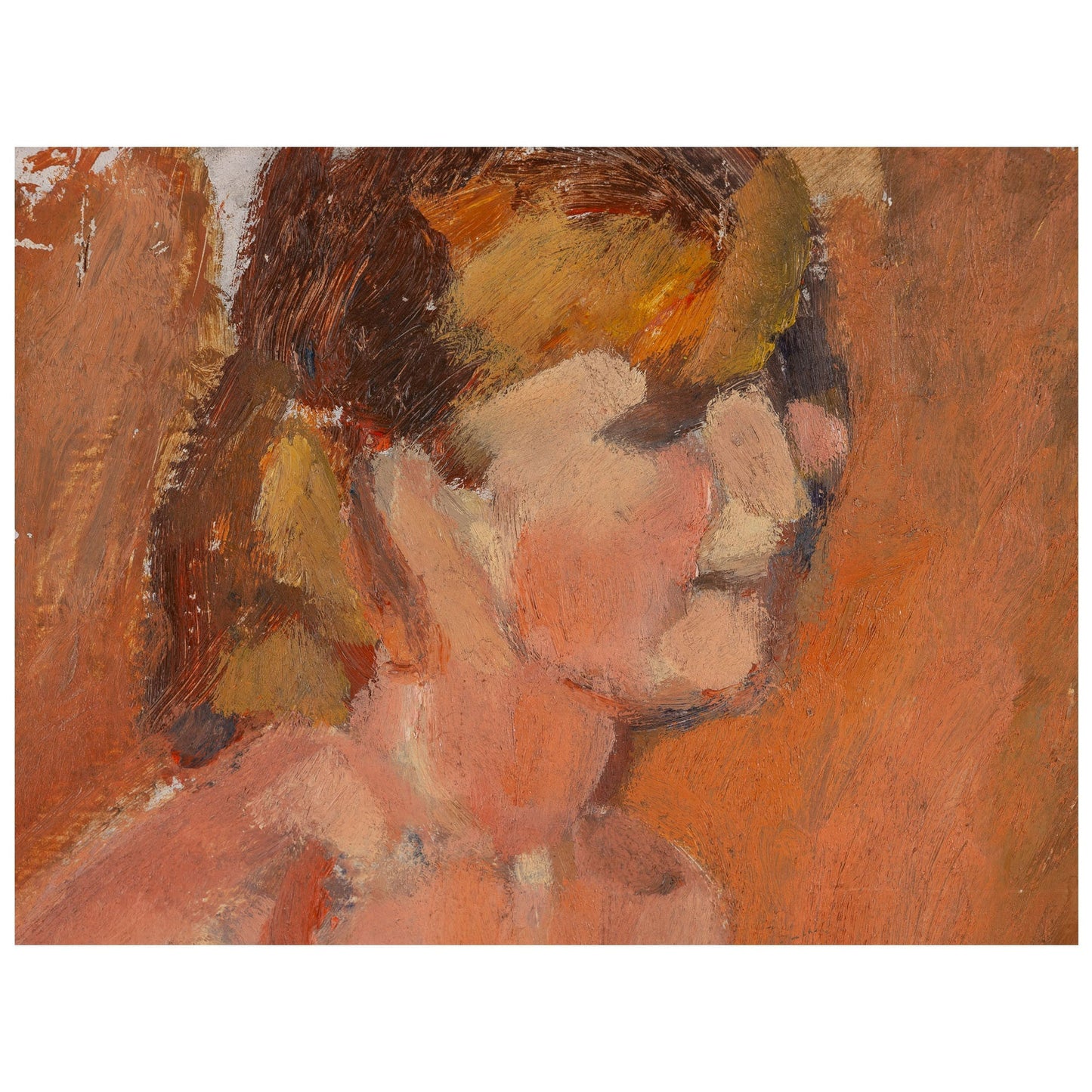 Ion Grigorescu Blonda pe scaun - Pictura