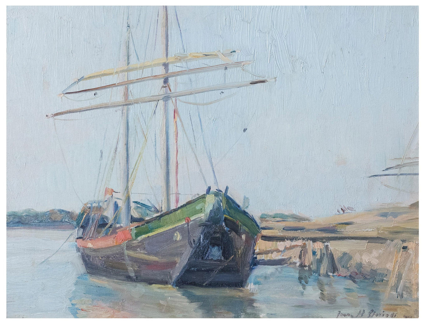 Jean Alexandru Steriadi Barca la mal - Pictura