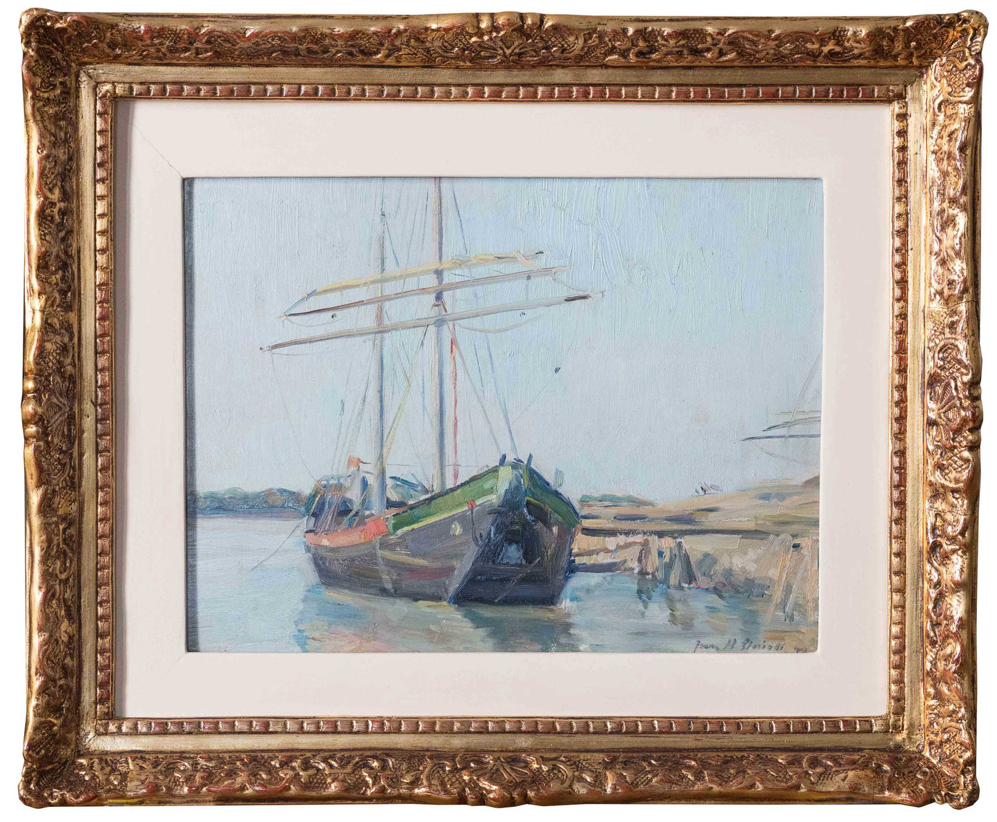 Jean Alexandru Steriadi Barca la mal - Pictura