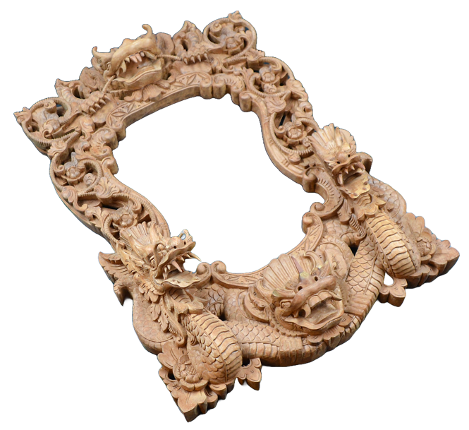 Rama foto din lemn sculptat - TreasureTrove