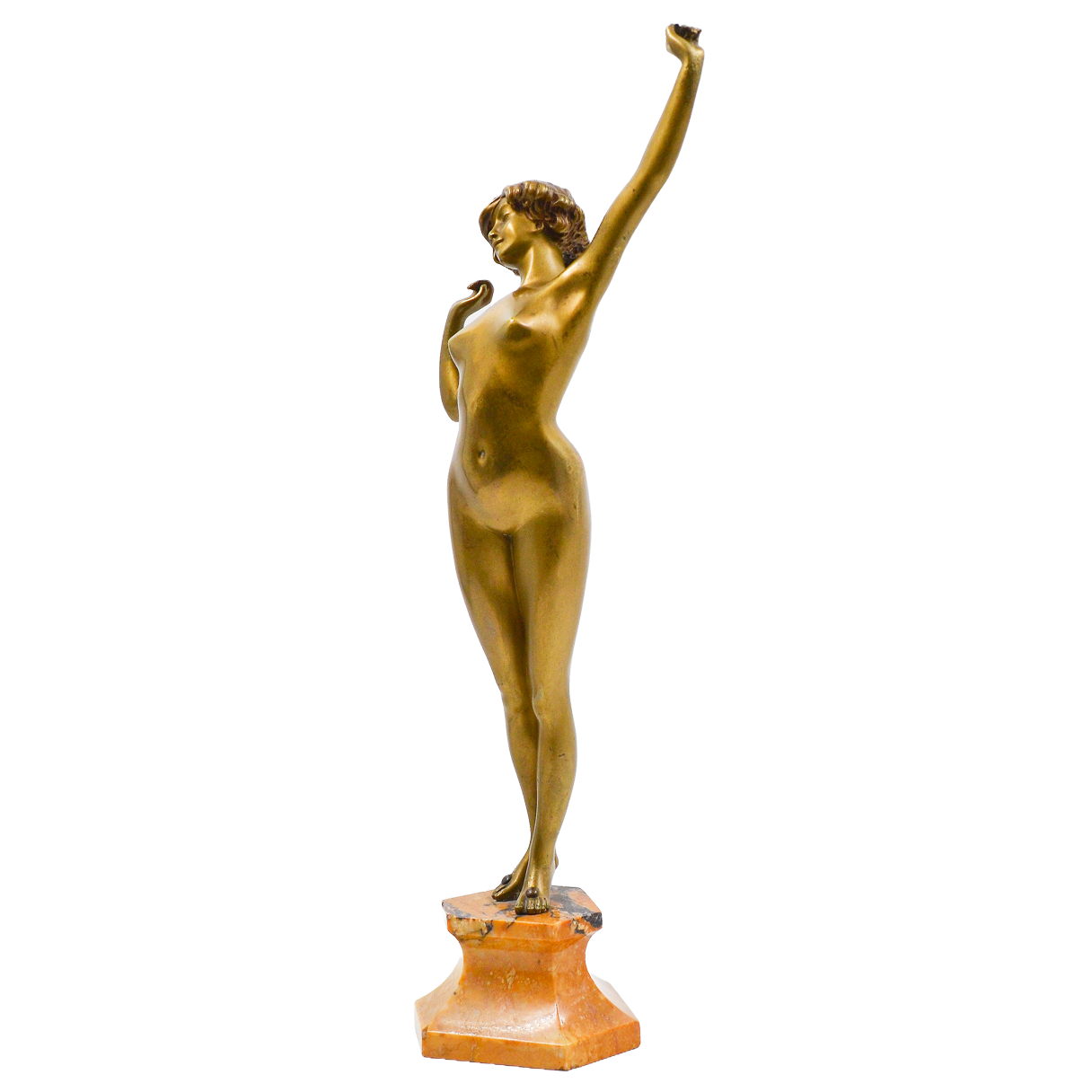 Sculptura bronz, Paul Philippe (1870-1930), "Deșteptare" - TreasureTrove