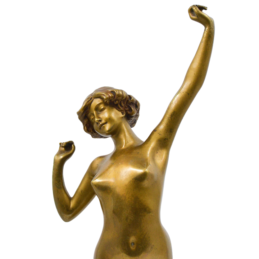 Sculptura bronz, Paul Philippe (1870-1930), "Deșteptare" - TreasureTrove