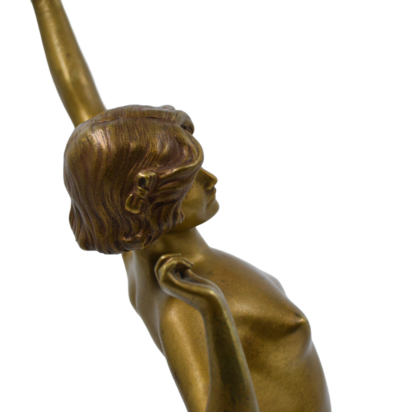 Sculptura bronz, Paul Philippe (1870-1930), "Deșteptare" - TreasureTrove