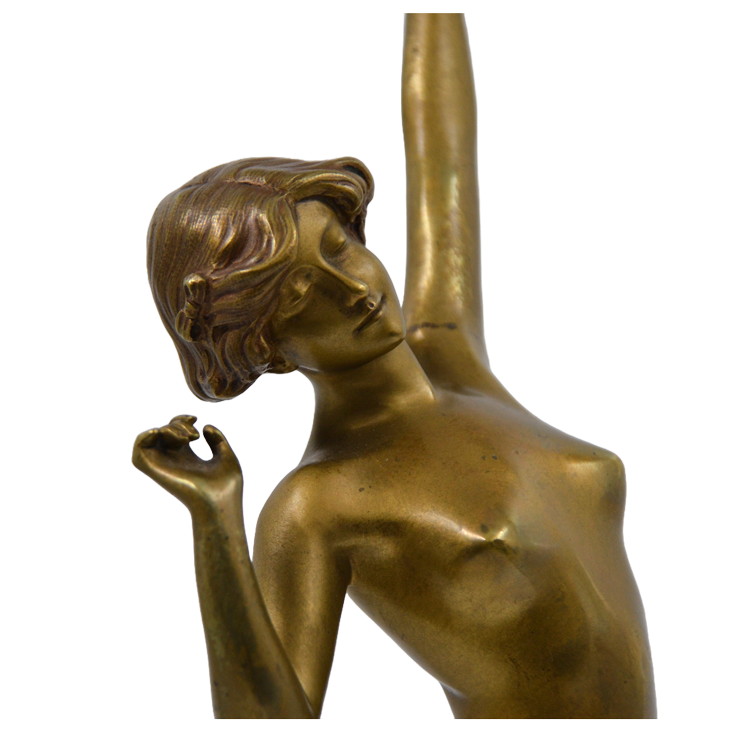 Sculptura bronz, Paul Philippe (1870-1930), "Deșteptare" - TreasureTrove