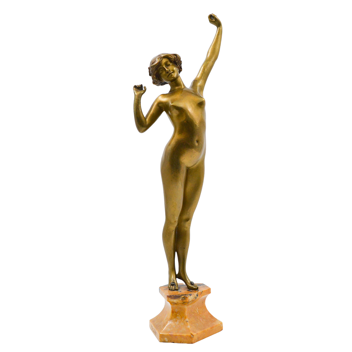 Sculptura bronz, Paul Philippe (1870-1930), "Deșteptare" - TreasureTrove