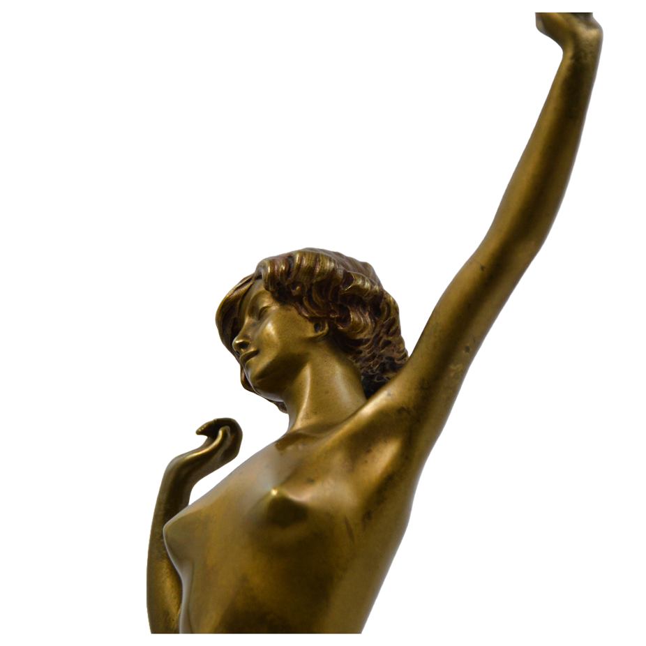 Sculptura bronz, Paul Philippe (1870-1930), "Deșteptare" - TreasureTrove