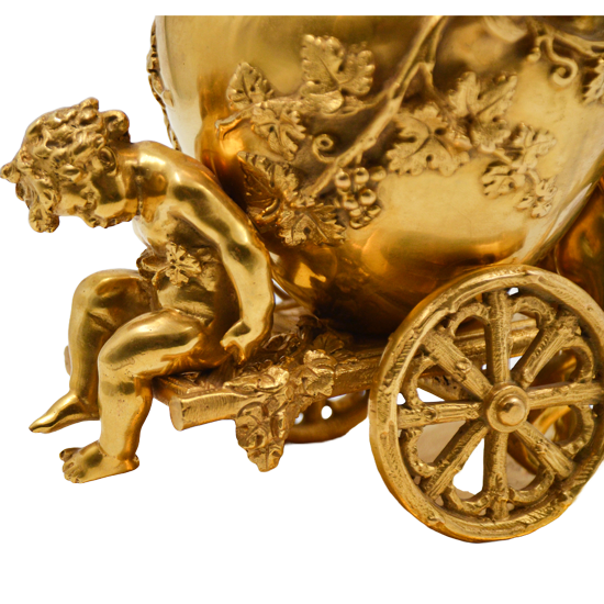 Sculptura bronz doré, Carul lui Bacchus - TreasureTrove
