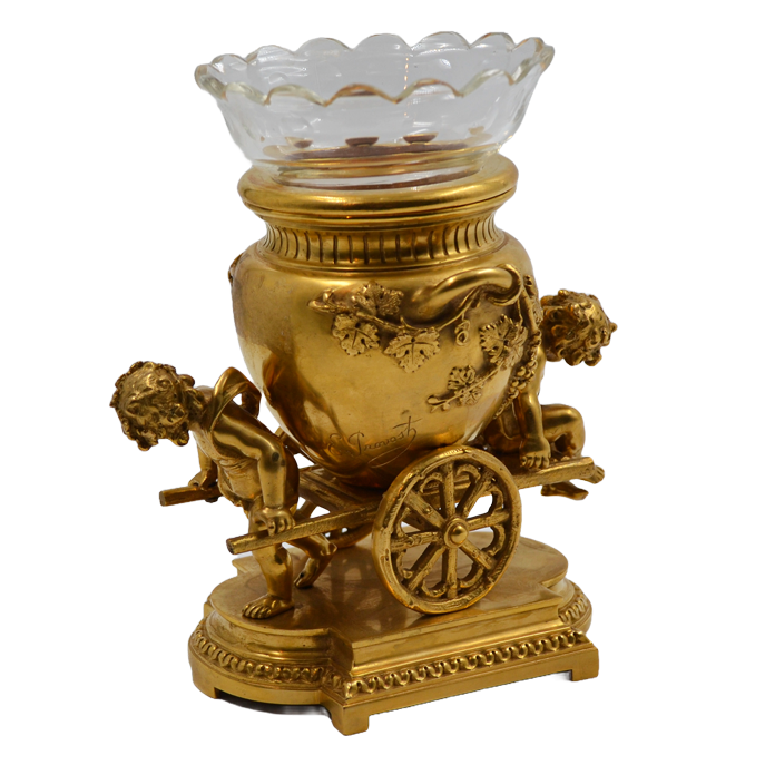 Sculptura bronz doré, Carul lui Bacchus - TreasureTrove