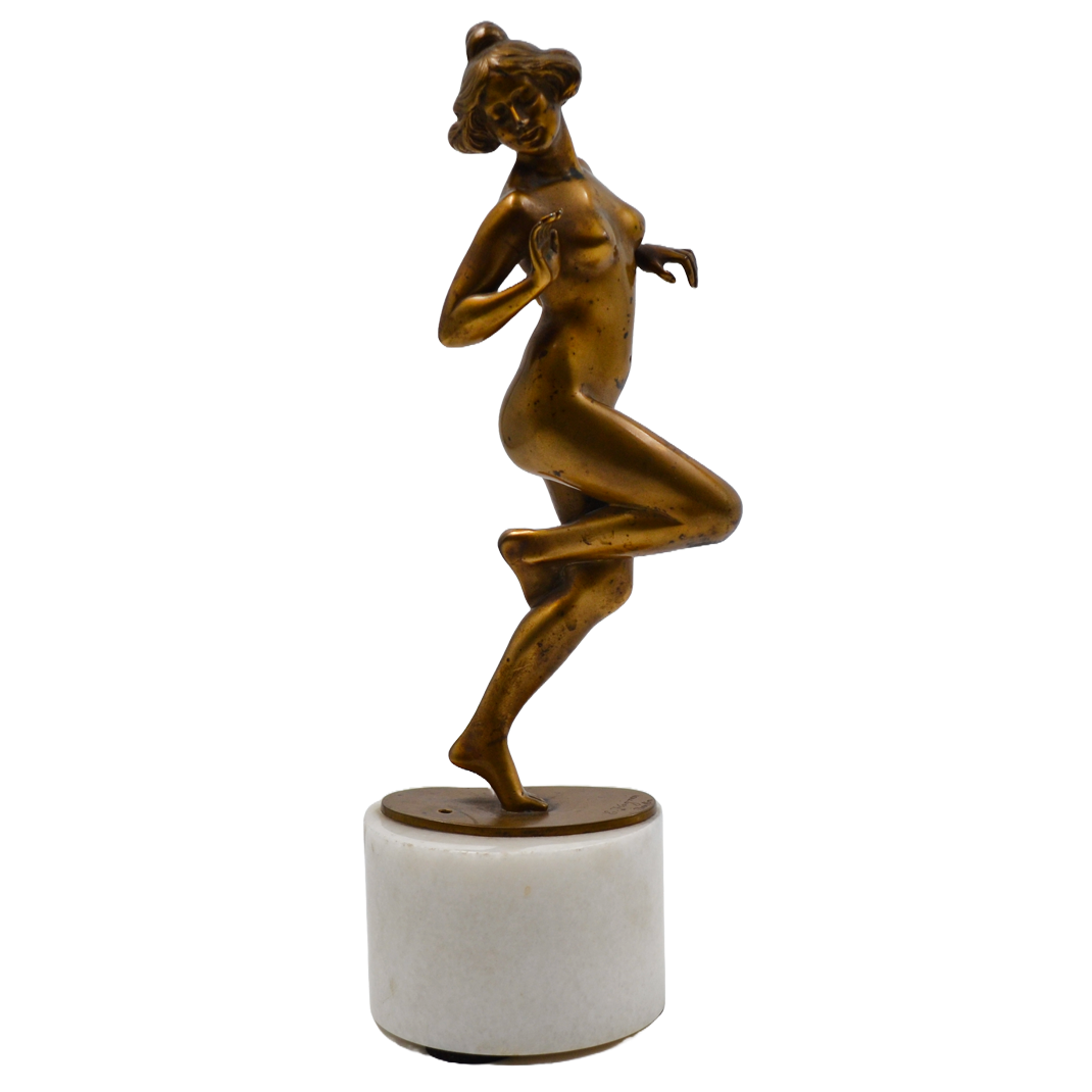 Sculptura bronz dore, "Cochetărie" - TreasureTrove
