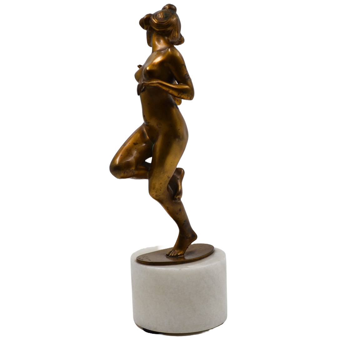 Sculptura bronz dore, "Cochetărie" - TreasureTrove