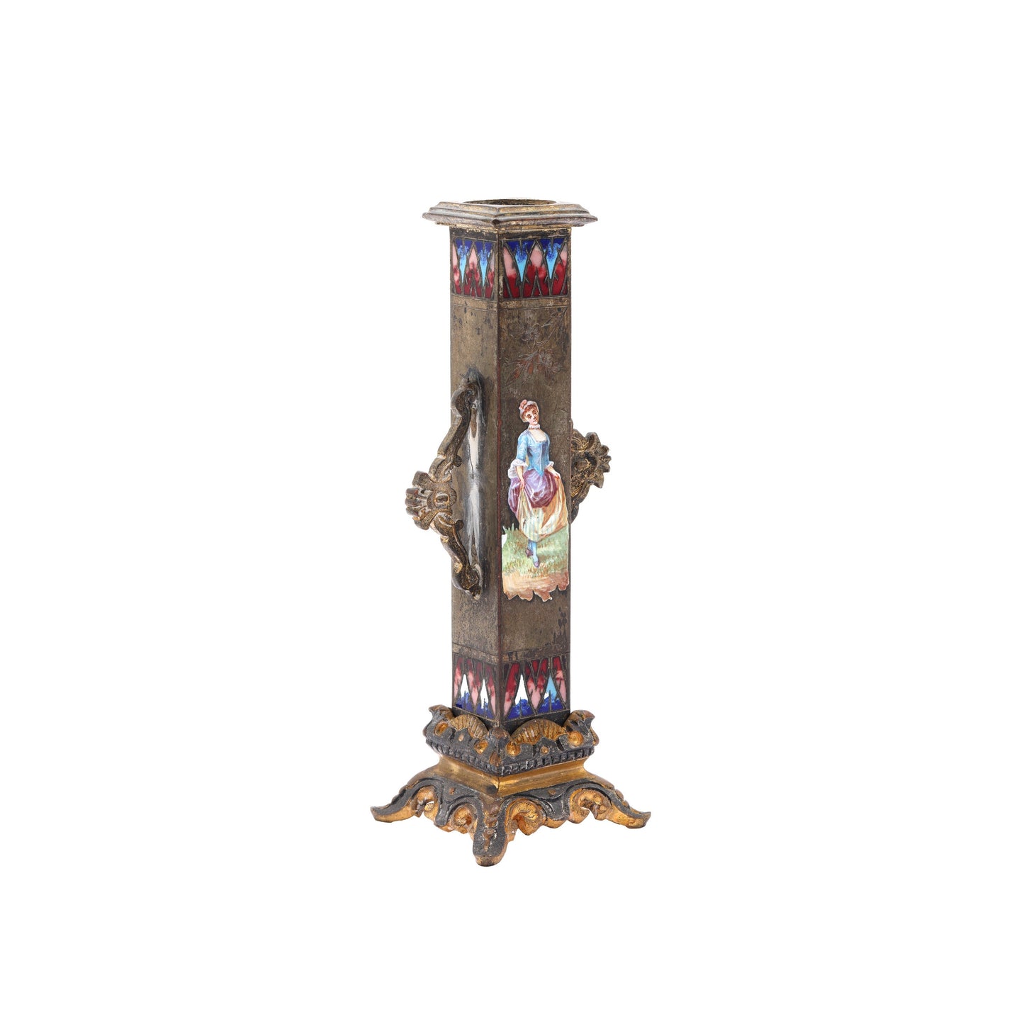 Sfesnice din bronz cu email policrom - Decorative