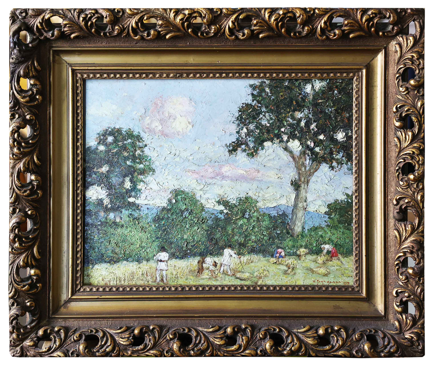 V. Georgescu Munca la camp - Pictura