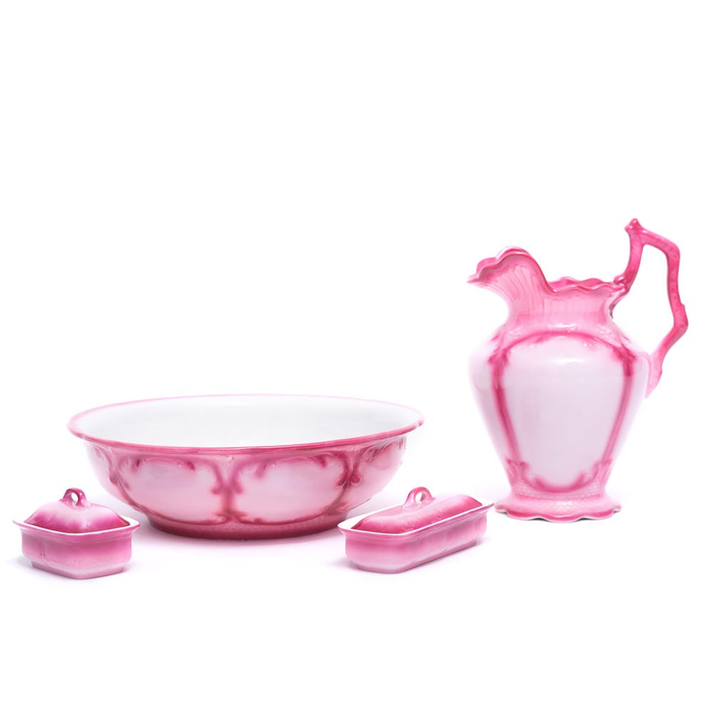 SET FOR WASHBASIN, PINK