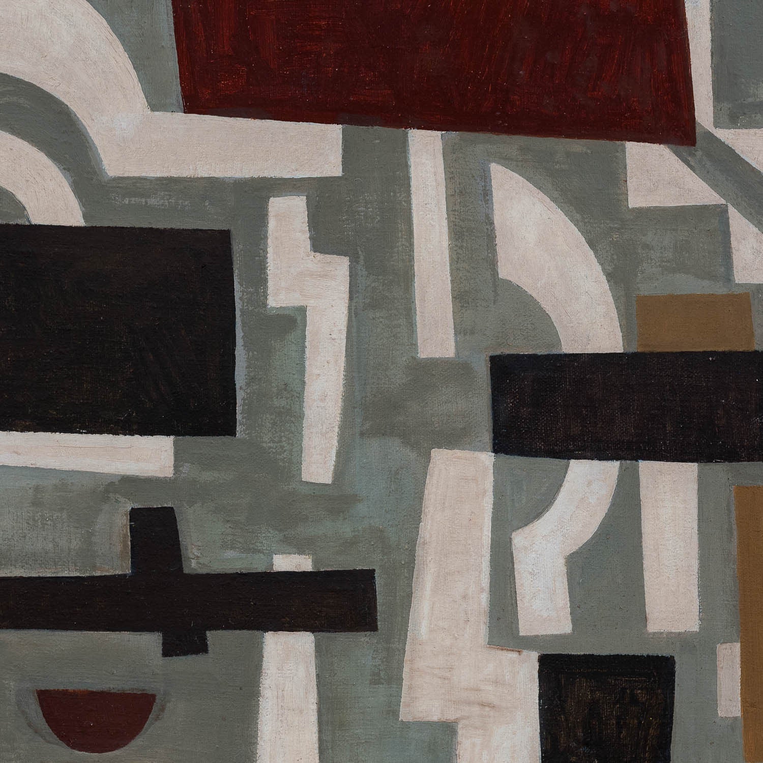 Alexandru Tipoia – Compozitie octogonala ulei pe placaj 1963 - Pictura