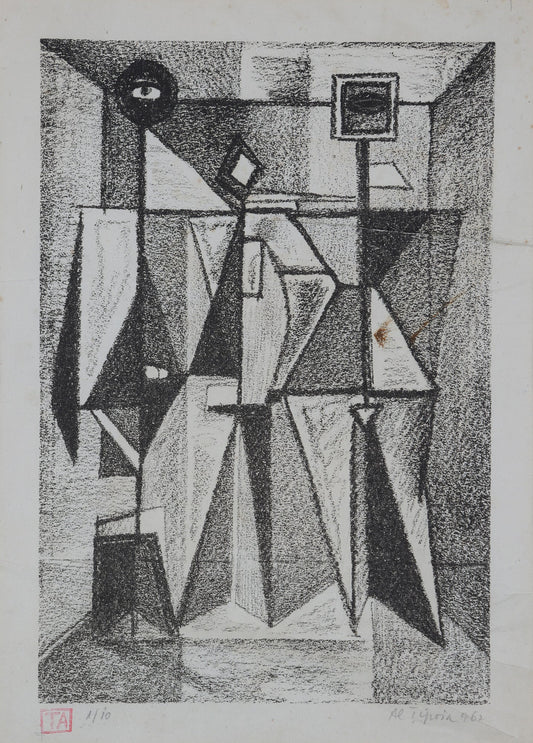 Alexandru Tzipoia Compozitor cu Instrumente Muzicale - Grafica