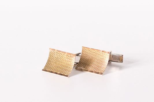 Butoni din argint aurit Art Deco barbat - Accesorii Barbati