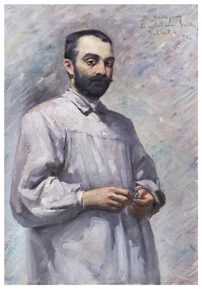 Dimitrie Serafim Portretul sculptorului Stefan Ionescu-Valbudea - Pictura