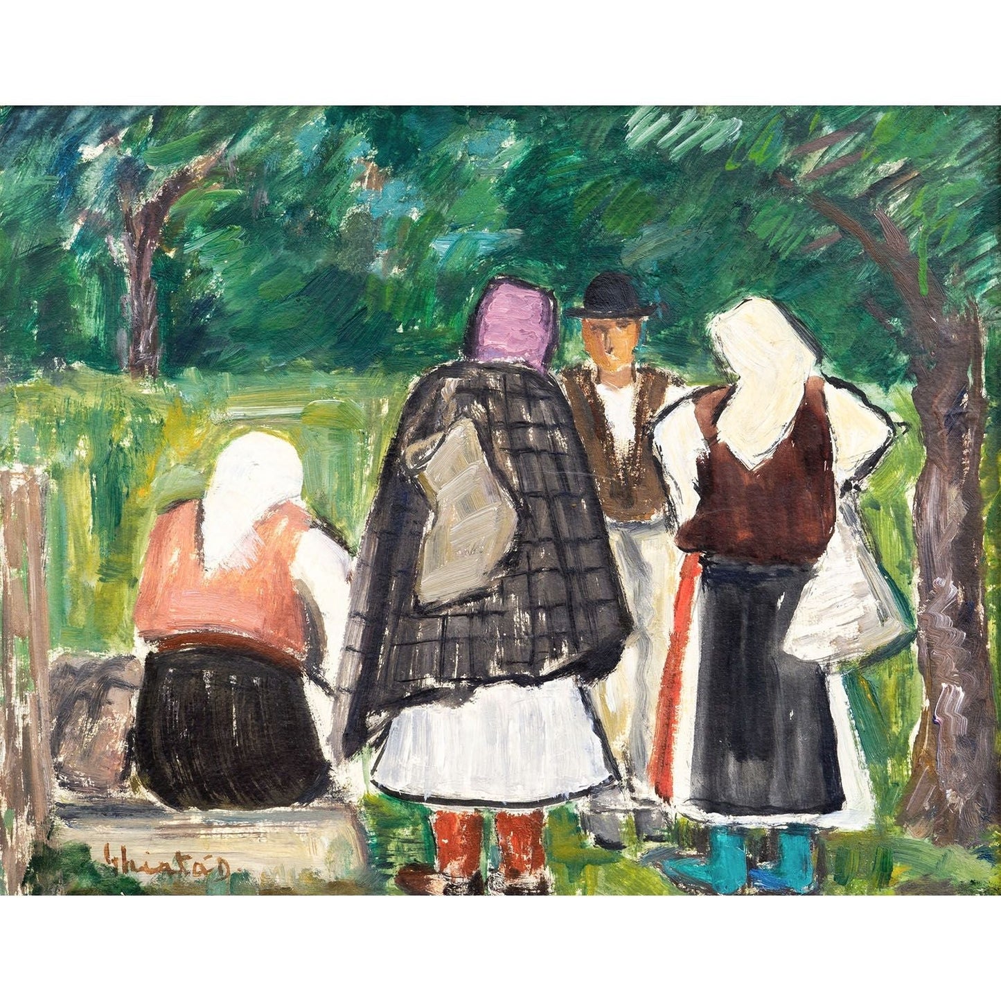 Dumitru Ghiata In livada - Pictura
