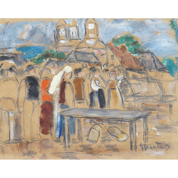 Dumitru Ghiata Piata la Sibiu - Pictura