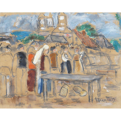Dumitru Ghiata Piata la Sibiu - Pictura