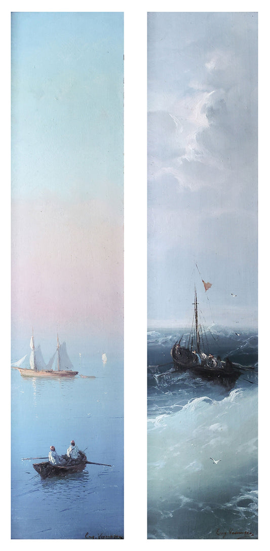 Eugen Voinescu Marine (pereche de tablouri) - Pictura