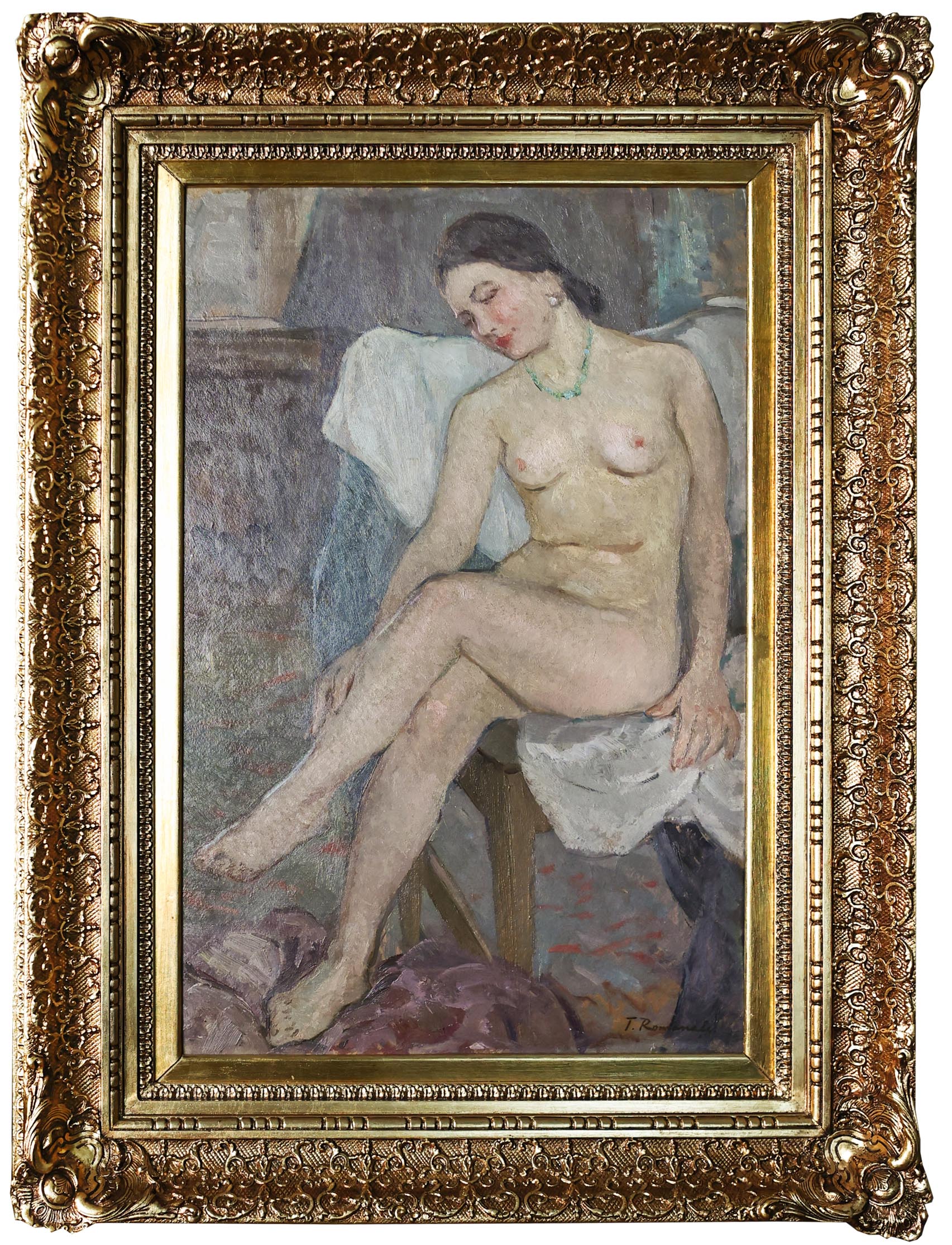 Gheorghe Teodorescu Romanati Nud - Pictura