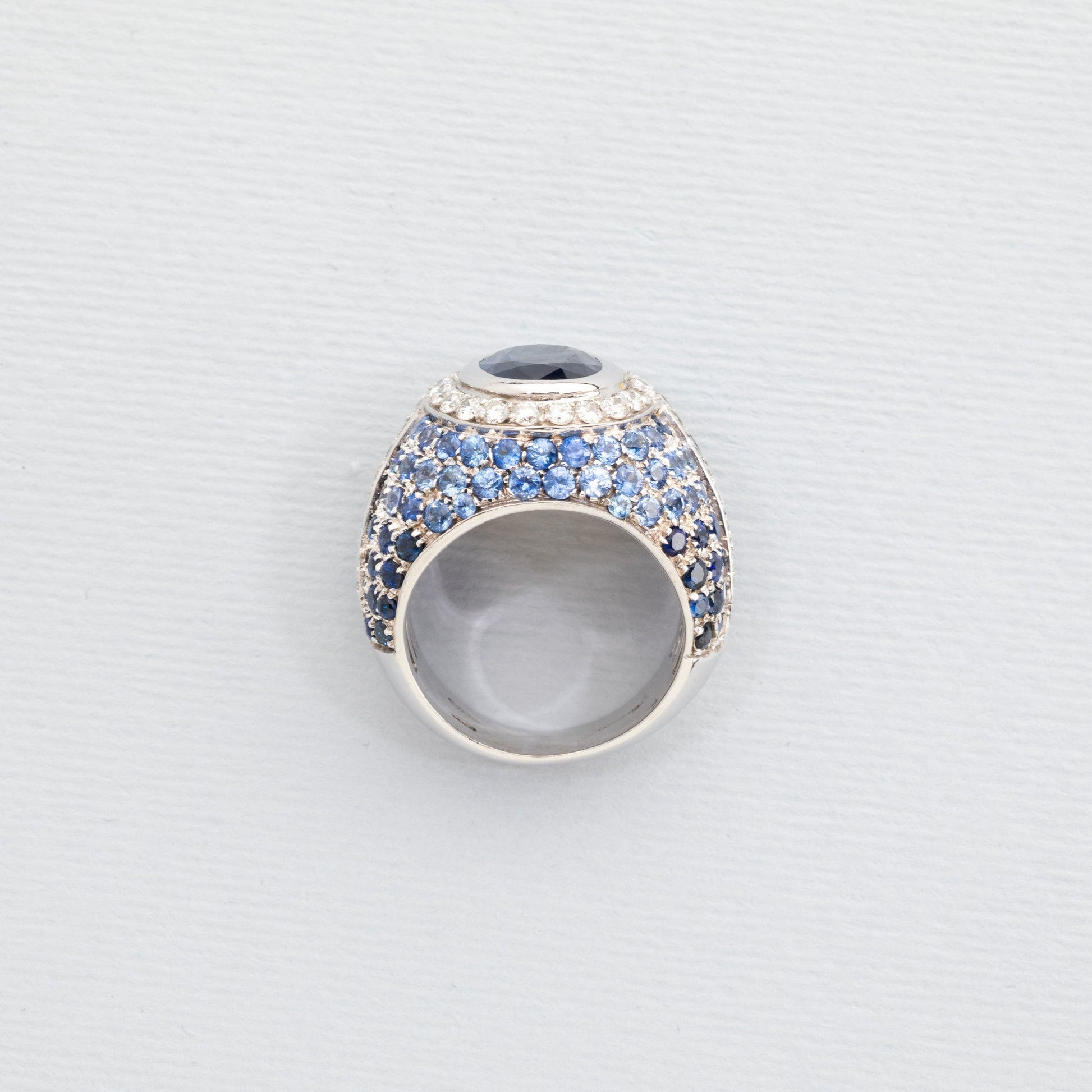 Inel Valente cu safire naturale si diamante naturale - Inel