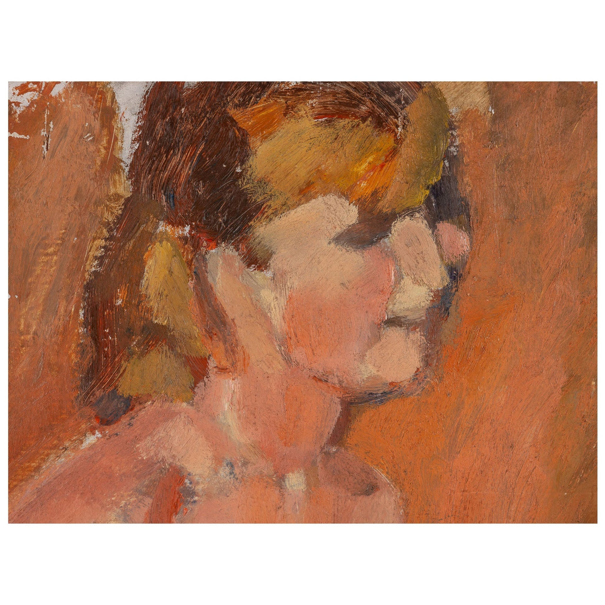 Ion Grigorescu Blonda pe scaun - Pictura
