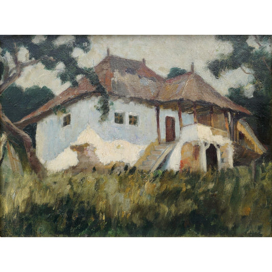 Ion Statescu Casa lui Nicolae Iorga de la Valenii de Munte - Pictura