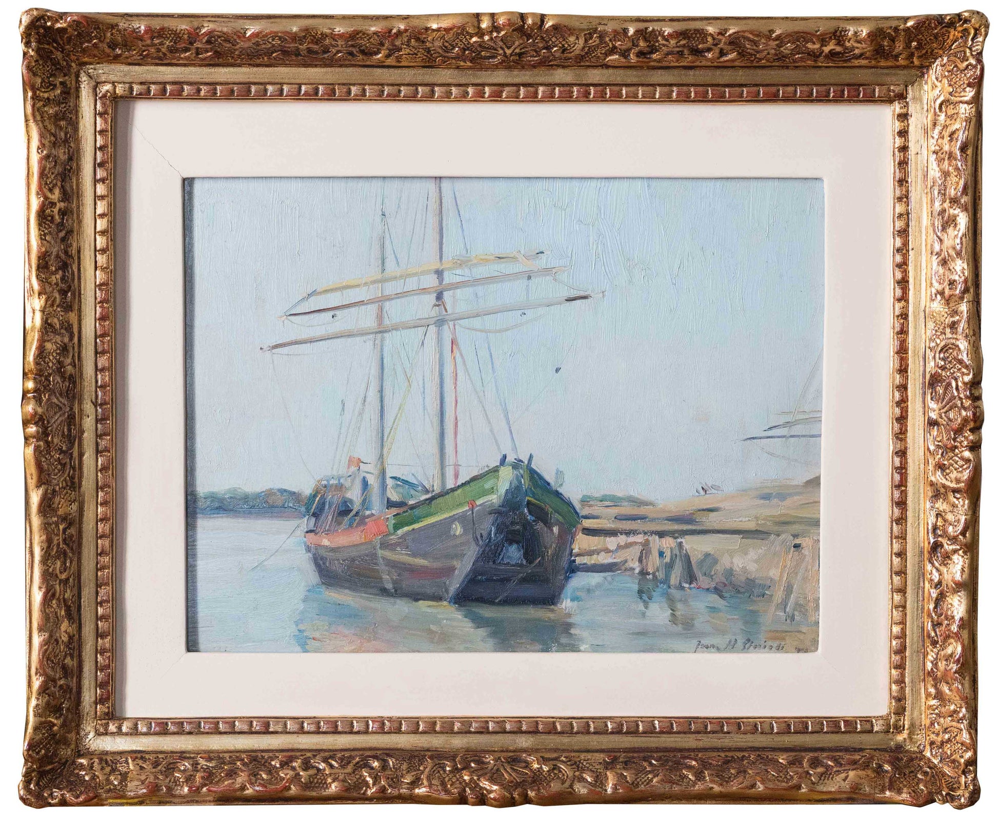 Jean Alexandru Steriadi Barca la mal - Pictura
