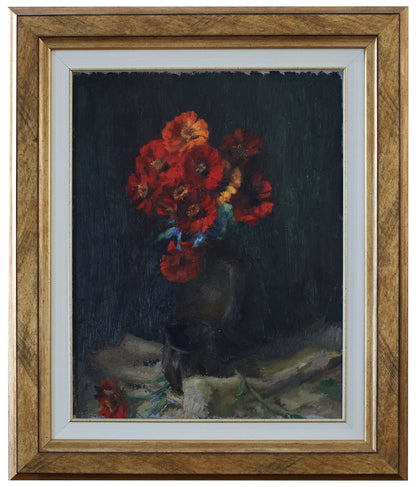Leon Alexandru Biju Natura statica cu flori - Pictura