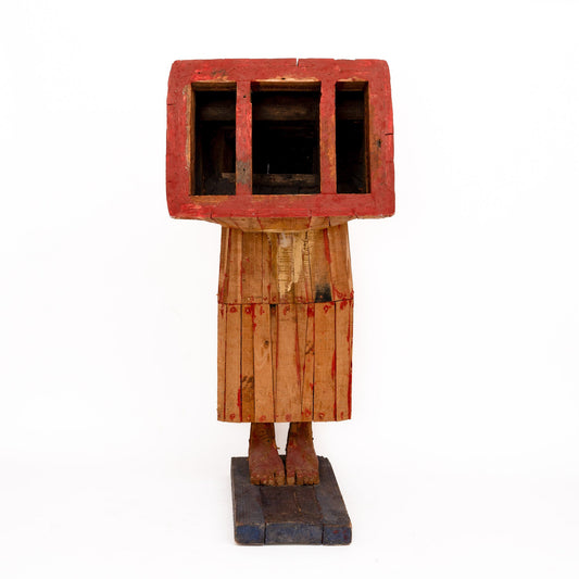Mircea Roman – Persoana in spatele gratiilor sculptura in lemn 1999 - Sculptura