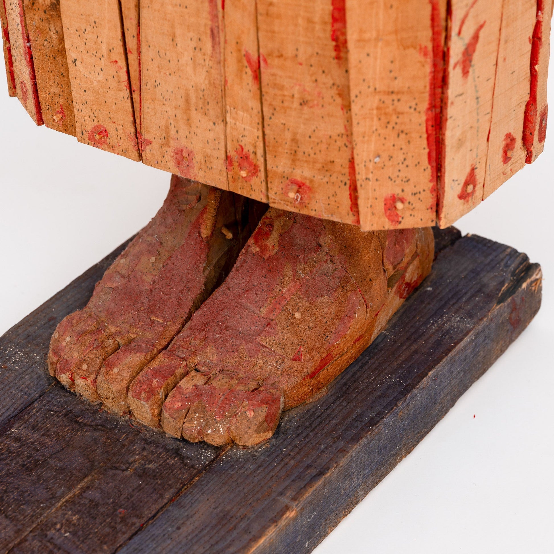 Mircea Roman – Persoana in spatele gratiilor sculptura in lemn 1999 - Sculptura