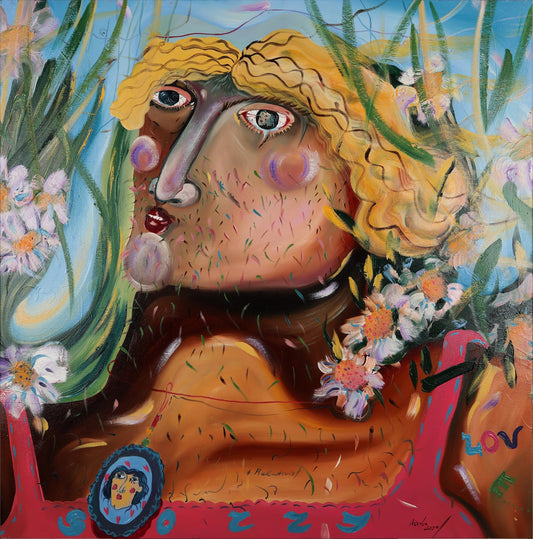 Natalia Romanciuc The King Was Walking in the Garden - Pictura