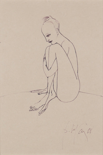 Petre Velicu Meditatie - Grafica