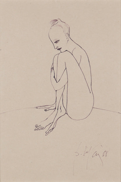 Petre Velicu Meditatie - Grafica