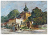 Richard Canisius Peisaj cu case - Pictura