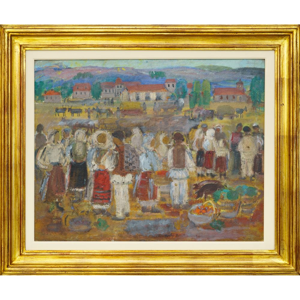 Tantzi Stefan Demetriade Targul de duminica - Pictura