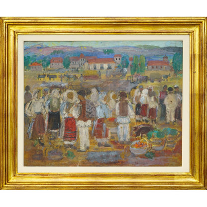 Tantzi Stefan Demetriade Targul de duminica - Pictura