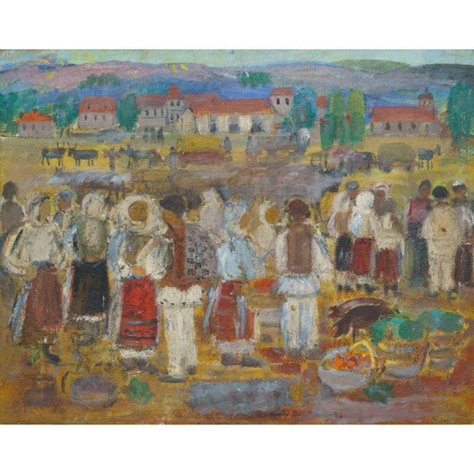 Tantzi Stefan Demetriade Targul de duminica - Pictura